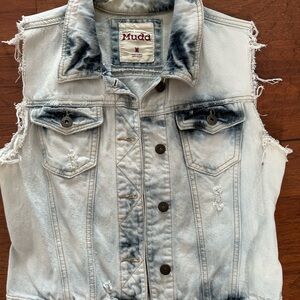 Mudd Light Blue Denim Vest